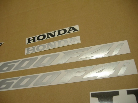 Honda CBR 600 F4i - Burgunder/Perl-Silber - Custom-Aufkleber-Dekor