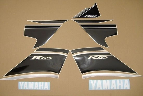 Yamaha YZF-R125 2009 with Yellow Vinyl-Sticker
