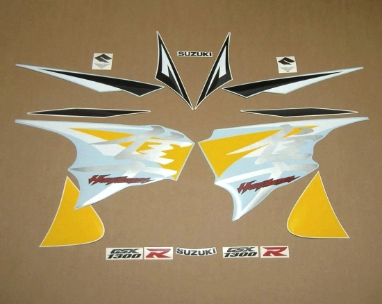 Suzuki Hayabusa 2013 mit Gelb Motorrad Dekor