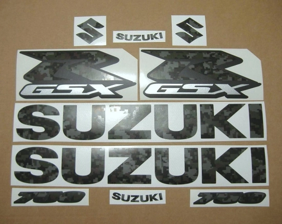 Suzuki GSX-R 750 Universal with Camouflage Motorcycle Decals
