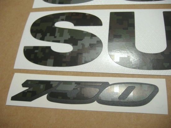 Restoration Sticker for Suzuki GSX-R 750 Universal in Camouflage