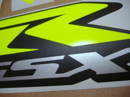 Suzuki GSX-R 750 Universal with Neon-Yellow Vinyl-Sticker