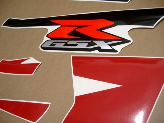 Replica Dekor für Suzuki GSX-R 750 2004-2005 in Rot/Schwarz