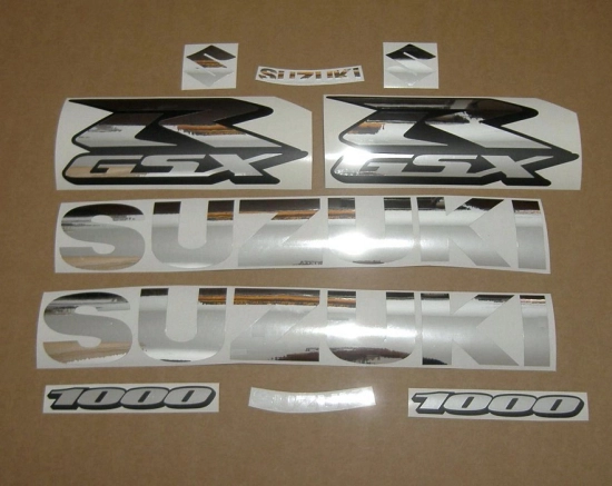 Suzuki GSX-R 1000 Universal with Chrome Motorcycle Decals