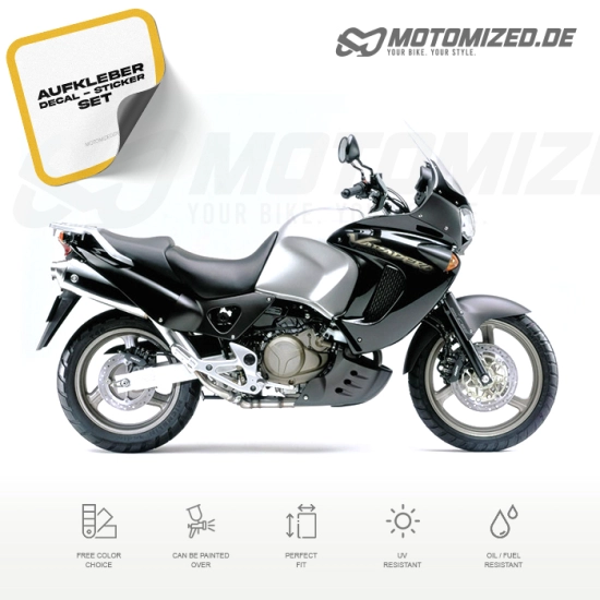 Honda XL 1000V Varadero 2000 with Black Motorcycle Decals