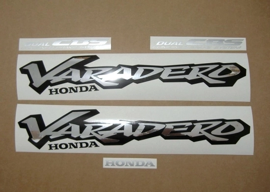 Restoration Sticker for Honda XL 1000V Varadero 2000 in Red/Silver
