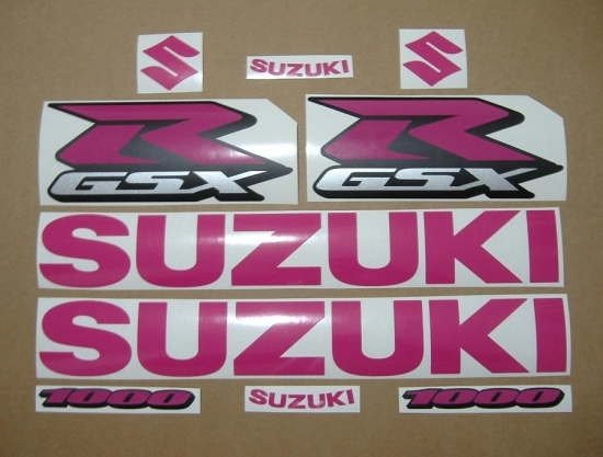 Suzuki GSX-R 1000 Universal with Pink Motorcycle Decals