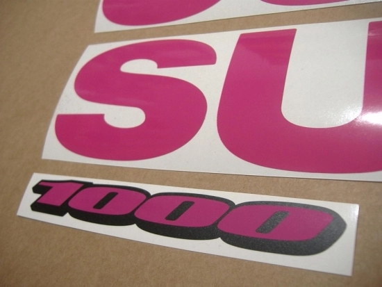 Restoration Sticker for Suzuki GSX-R 1000 Universal in Pink
