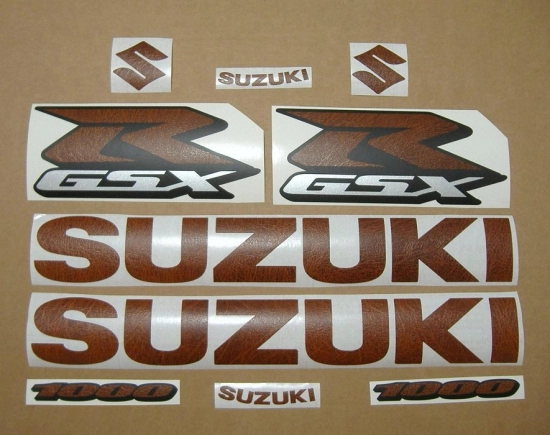 Suzuki GSX-R 1000 Universal with Leather Motorcycle Decals