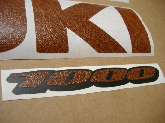 Suzuki GSX-R 1000 Universal with Leather Vinyl-Sticker