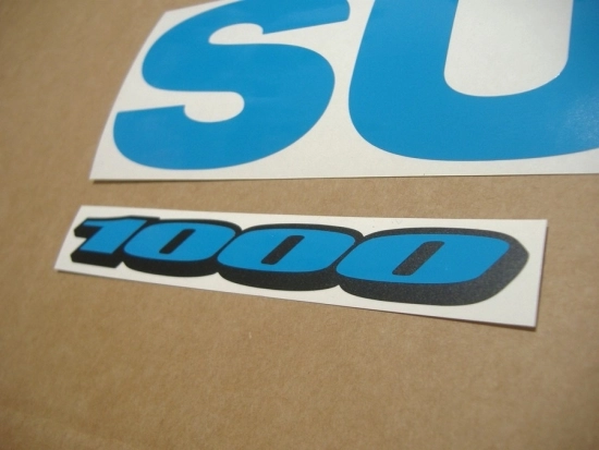 Restoration Sticker for Suzuki GSX-R 1000 Universal in Lightblue