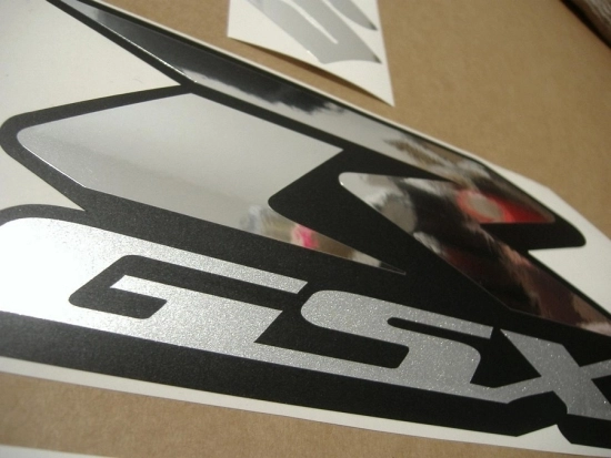 Suzuki GSX-R 750 Universal - Chrome Silber - Custom-Aufkleber-Dekor