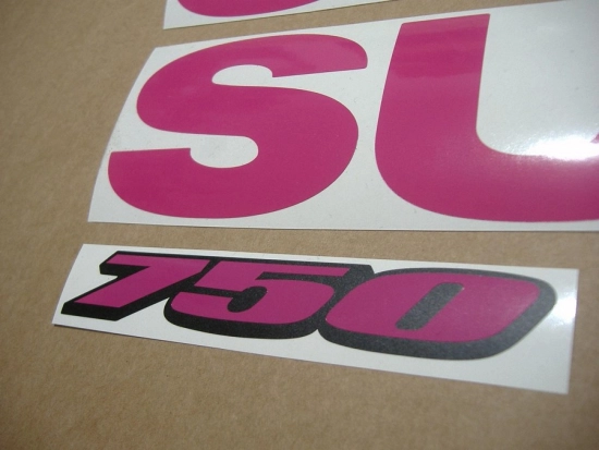 Suzuki GSX-R 750 Universal - Pink - Custom-Sticker-Decals