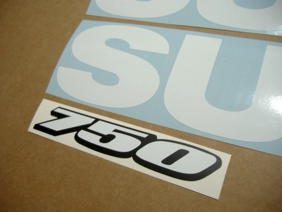Restoration Sticker for Suzuki GSX-R 750 Universal in White
