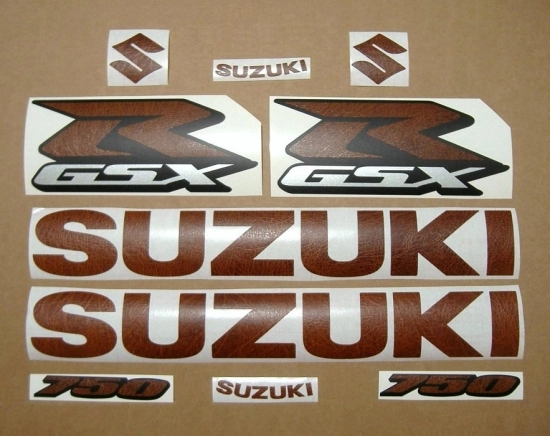 Suzuki GSX-R 750 Universal with Leder Motorcycle Decals