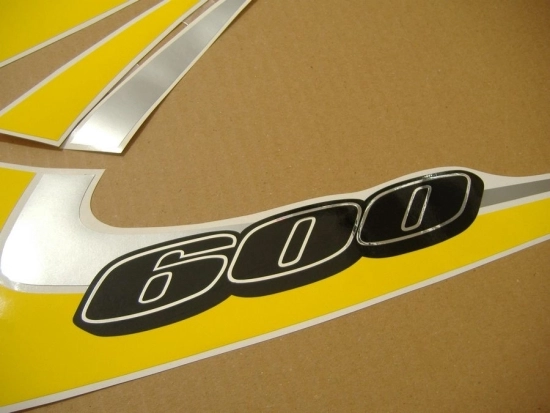 Suzuki GSX-R 600 2000 - Yellow/Black - Sticker-Decals