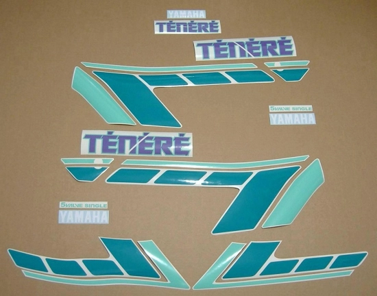 Restoration Sticker for Yamaha XTZ 660 Tenere 1993 in Black/Green