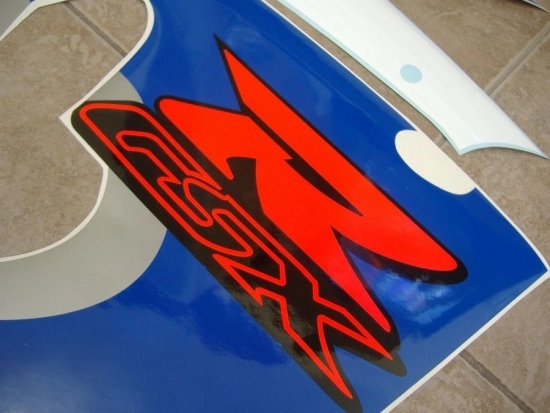 Suzuki GSX-R 600 1999 - Weiß/Blau - Aufkleber-Dekor