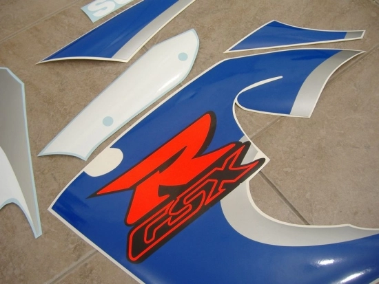 Suzuki GSX-R 600 1999 - Weiß/Blau - Aufkleber-Dekor