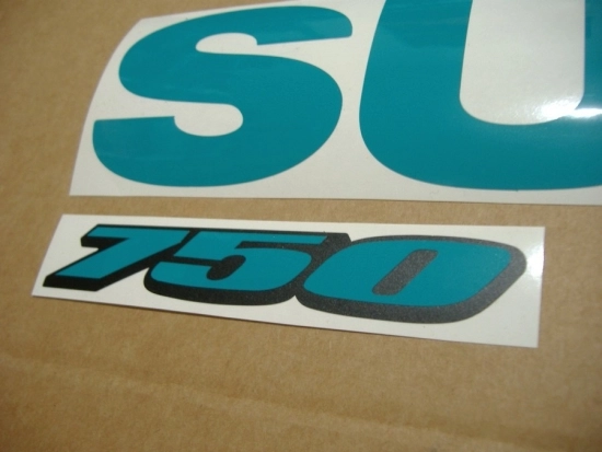 Restoration Sticker for Suzuki GSX-R 750 Universal in Opal-Green