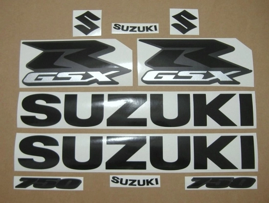Suzuki GSX-R 750 Universal with Stealth Motorcycle Decals