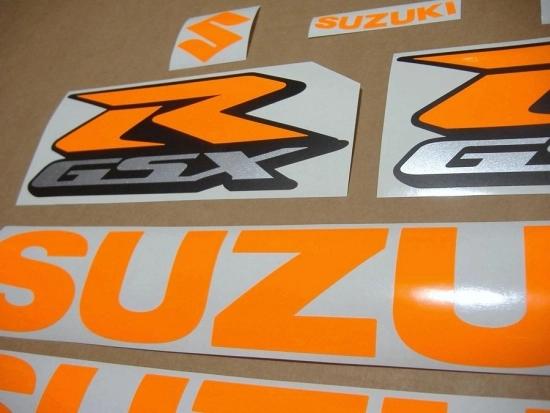 Suzuki GSX-R 750 Universal with Neon-Orange Vinyl-Sticker