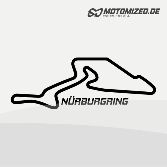 Nürburgring GP-Strecke Aufkleber Sticker in Wunschfarben