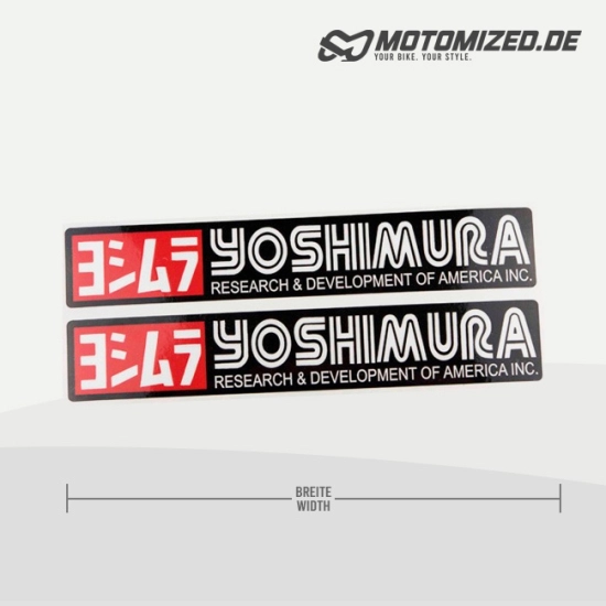 YOSHIMURA V1 Auspuff-Aufkleber hitzefest YOSHIMURA V1 Auspuff-Aufkleber hitzefest