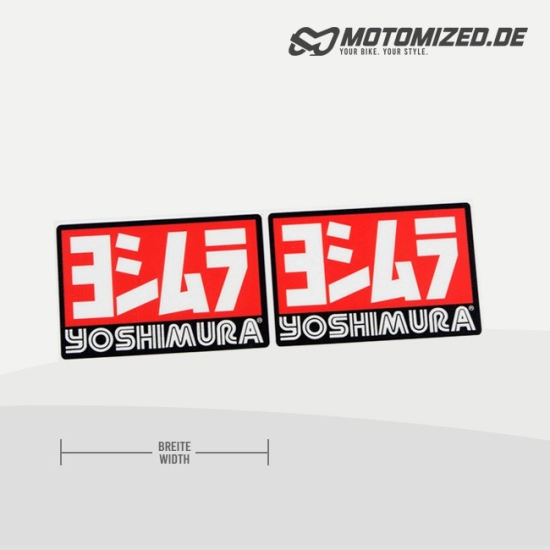 YOSHIMURA V2 Auspuff Aufkleber, hitzefest, 2 Stück YOSHIMURA V2 Auspuff Aufkleber, hitzefest, 2 Stück