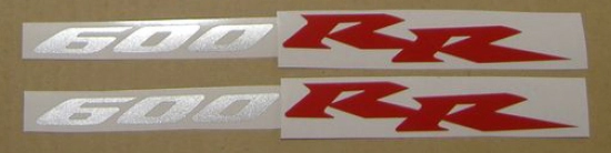 2x CBR "600RR" - Schriftzüge / Aufkleber für Modell 2003