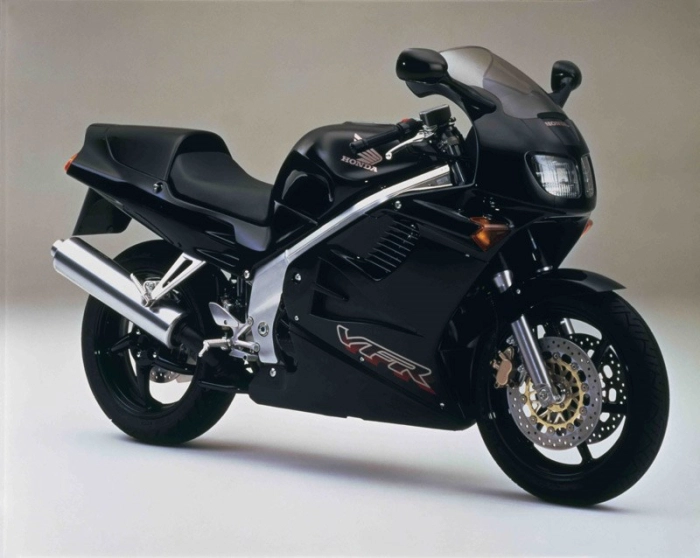 Honda VFR 750 1997 with Black Motorcycle Decals
