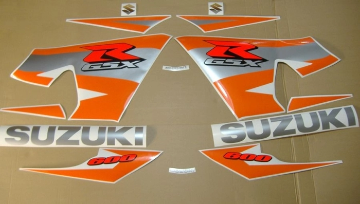 Suzuki GSX-R 600 2004 - Black/Orange - Sticker-Decals