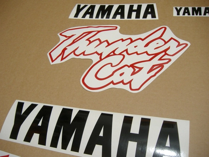 Yamaha YZF-600R 1996 with Silver/Yellow Vinyl-Sticker