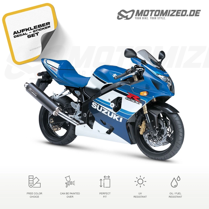 Suzuki GSX-R 600 2005 als 20th Anniversary mit Aufkleber-Dekor