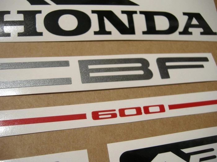 Honda CBF 600N 2005 with Silver Vinyl-Sticker