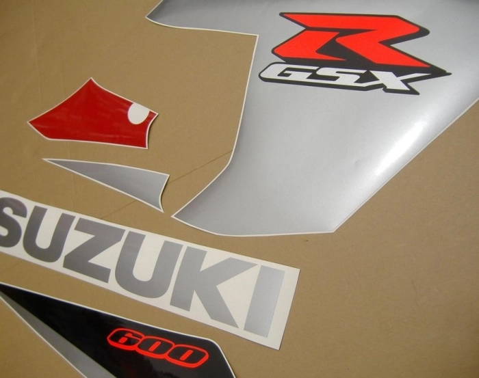 Suzuki GSX-R 600 2005 - Rot/Schwarz - Aufkleber-Dekor