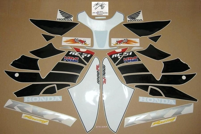 Restoration Sticker for Honda RVT 1000R 2004 in Nicky Hayden Edition