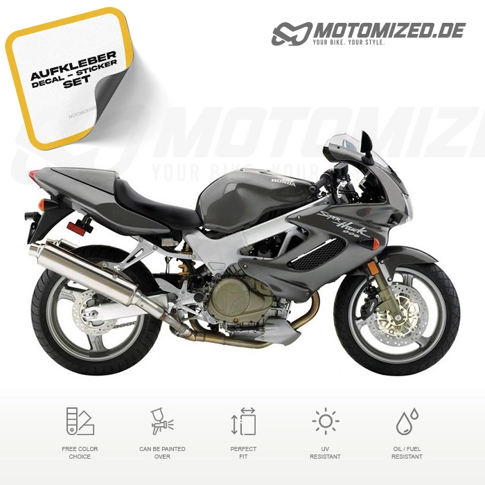 Honda VTR 1000F Superhawk 2004 with Grey Motorcycle Decals