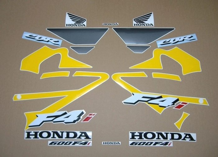 Honda CBR 600 F4i 2004 mit Gelb/Grau Motorrad Dekor