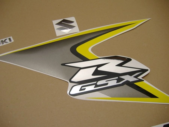 Suzuki GSX-R 600 2008 - Yellow/Silver - Sticker-Decals