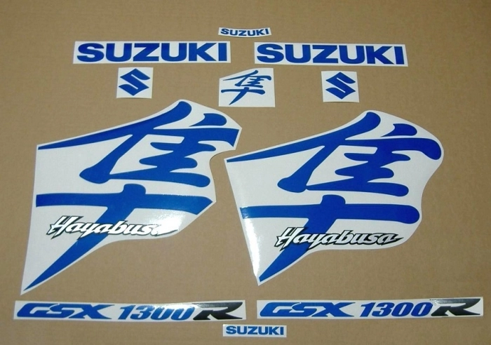 Suzuki Hayabusa 1999-2007 - Reflective Blue - Custom-Sticker-Decals