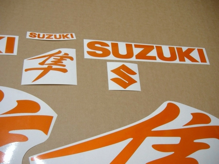 Suzuki Hayabusa 1999-2007 - Reflective Orange - Custom-Sticker-Decals