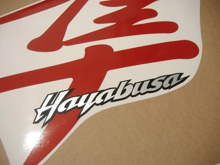 Suzuki Hayabusa 1999-2007 mit Reflektierend Rot Motorrad Dekor