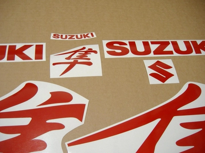 Suzuki Hayabusa 1999-2007 - Reflektierend Rot - Custom-Aufkleber-Dekor