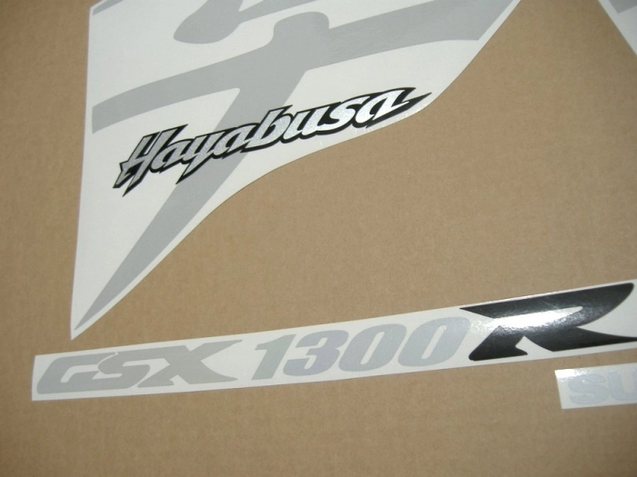 Suzuki Hayabusa 1999-2007 mit Reflektierend Weiß Motorrad Dekor