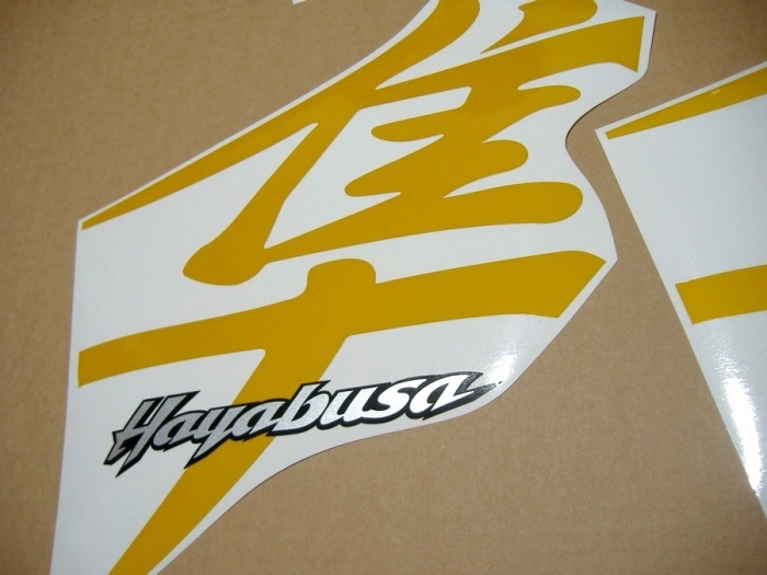 Suzuki Hayabusa 1999-2007 - Reflektierend Gelb - Custom-Aufkleber-Dekor