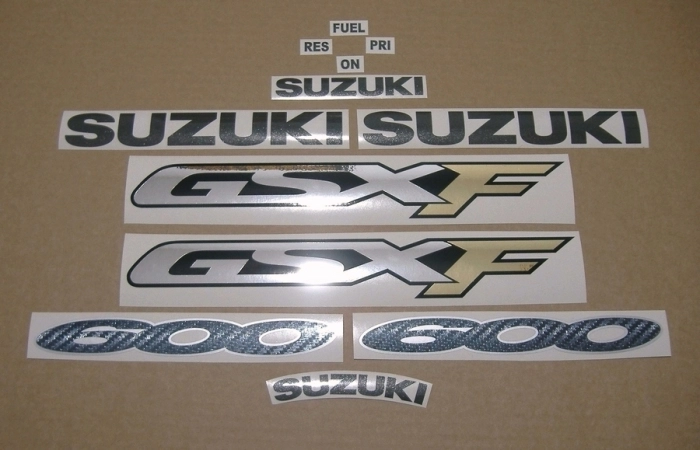Restoration Sticker for Suzuki GSX-F 600 Katana 2000 in Red EU