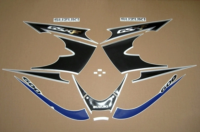 Restoration Sticker for Suzuki GSX-F 600 Katana 2002 in Blue/Black EU