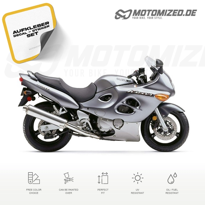 Suzuki GSX-F 750 Katana 2004 with Titanium grey US Motorcycle Decals