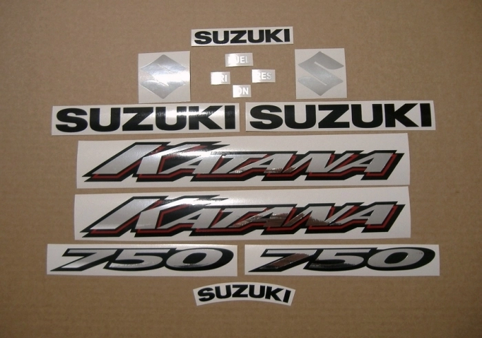 Restoration Sticker for Suzuki GSX-F 750 Katana 2004 in Titanium grey US